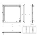 Revisionsklappe Trockenbau 30x50 cm mit 25mm GK Alu