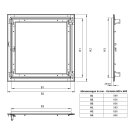 Revisionsklappe Trockenbau 60x60 cm mit 25mm GK Alu