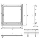 Revisionsklappe Trockenbau 10x20 cm mit 12,5mm GK Alu weiß