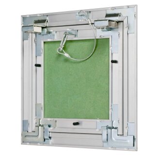 Inspectieklep GK-inleg 20 x 30 cm 25 mm dubbel beplankt gipsplaat inspectiedeur revisie onderhoudsdeur (200x300x25 mm) onderhoud reinigingsklep onderhoudsopening met aluminium frame geschikt voor vochtige ruimtes groen gipsplaten