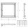 Revisionsklappe Trockenbau 20x20 cm mit 12,5mm GK Alu