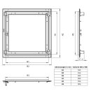 Revisionsklappe Trockenbau 60x90 cm mit 12,5mm GK Alu