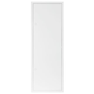 Revisionsklappe 30 x 90 cm – weiß, aus Stahl, Vierkantschloss
