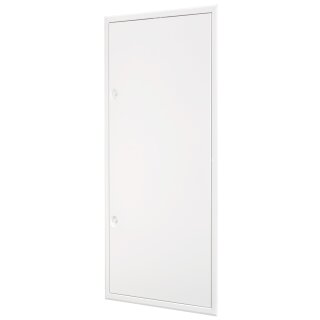Revisionsklappe 40x80 cm – weiß, aus Stahl, Vierkantschloss, verstärkte Ausführung