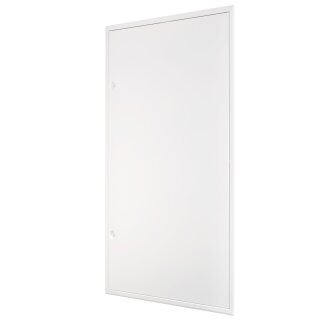 Revisionsklappe 60x100 cm – weiß, aus Stahl, Vierkantschloss, verstärkte Ausführung