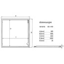 Revisionsklappe 60x100 cm – weiß, aus Stahl,...