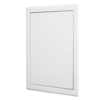 Revisionsklappe 20 x 25 cm – weiß, aus Stahl, Schnappverschluss
