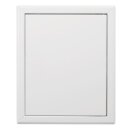 Revisionsklappe 20 x 25 cm – weiß, aus Stahl, Schnappverschluss