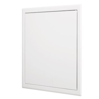 Revisionsklappe 30 x 30 cm – weiß, aus Stahl, Schnappverschluss