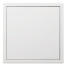 Revisionsklappe 30 x 30 cm – weiß, aus Stahl, Schnappverschluss