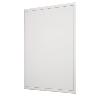 Revisionsklappe 50 x 60 cm – weiß, aus Stahl, Schnappverschluss