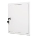 Revisionsklappe 30 x 30 cm – weiß, aus Stahl,...